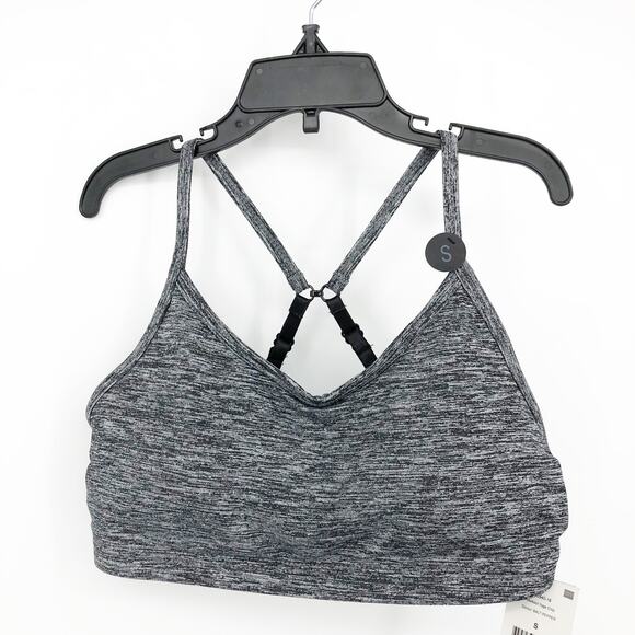COTTON ON BODY Women's Sports Bra Small Black Grey Workout Yoga Crop NWT - Picture 5 of 10